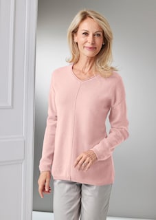 Kaschmirpullover mit V-Ausschnitt thumbnail 7