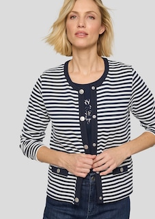 Shirtjacke aus Jersey mit Druckknöpfen thumbnail 4