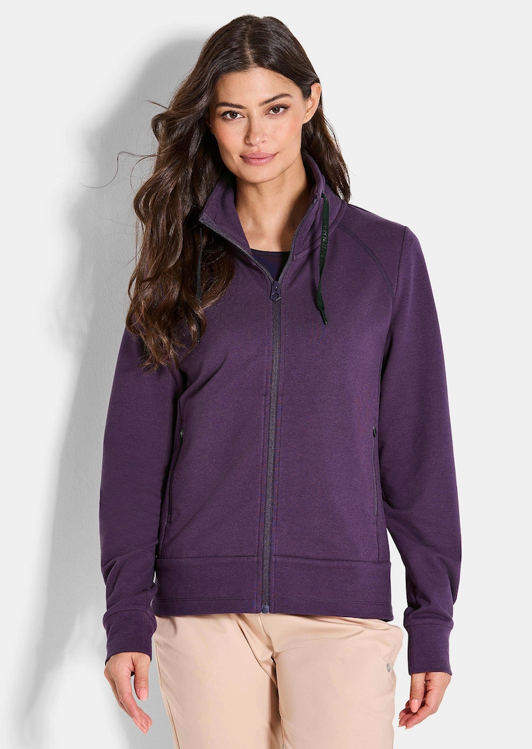 Freizeitjacke in Sweat-Qualität