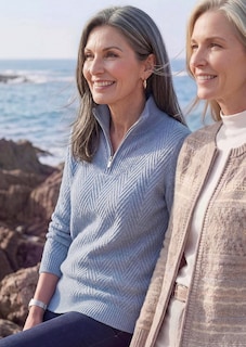 Tricot pullover met troyerkraag thumbnail 7
