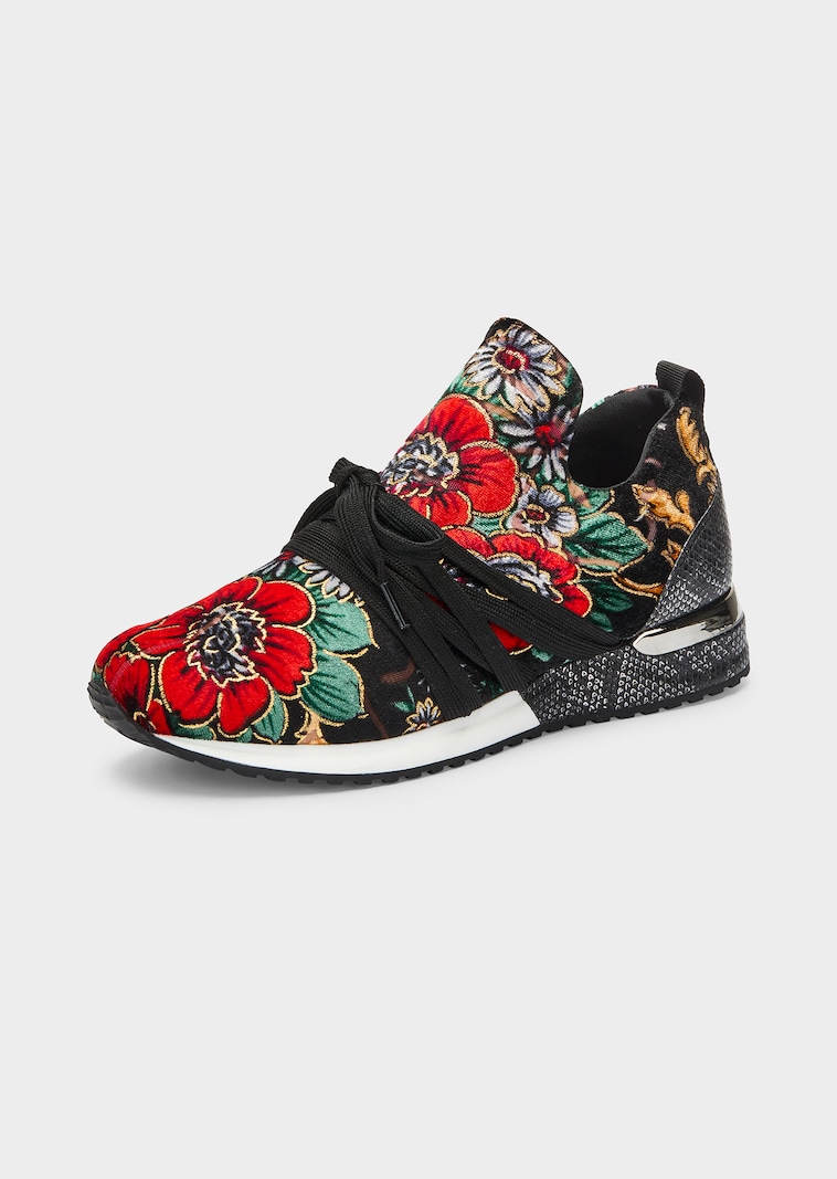 Slip-on Sneaker mit floralem Muster