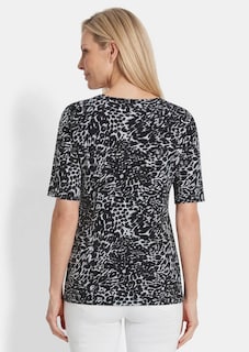 T-shirt en viscose avec imprimé léopard thumbnail 3
