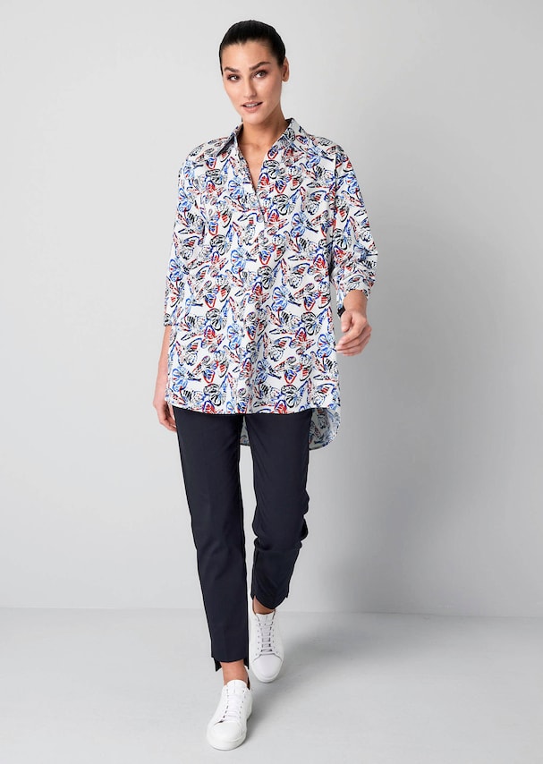 Hemdbluse mit Alloverdruck 1