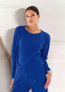 Rundhals-Pullover mit Taschen thumbnail 7