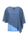 Elegantes Shirt mit Plissee-Überwurf thumbnail 6