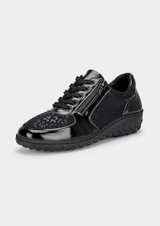 Sneaker mit Leo- und Lack-Akzenten thumbnail 1