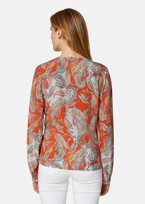 Blouse with paisley pattern 2