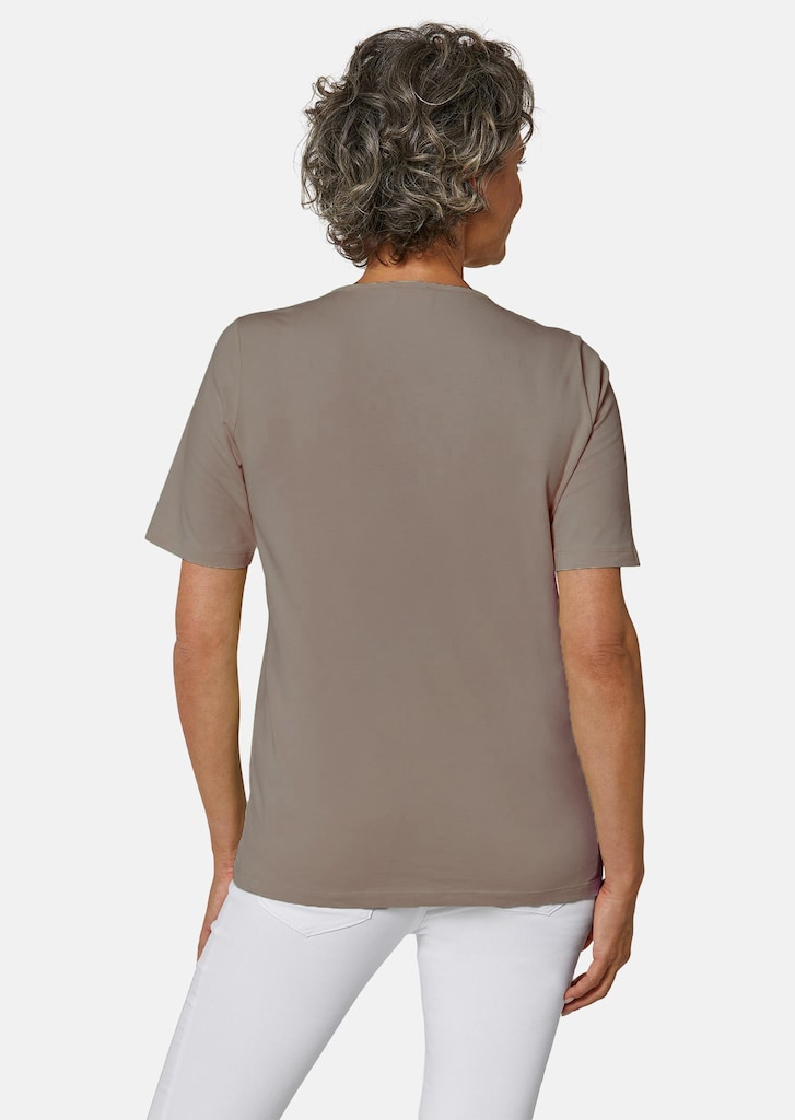 Shirt met ronde hals en gehaakt kant 2