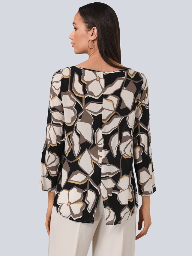 Bluse mit Allover Print 6