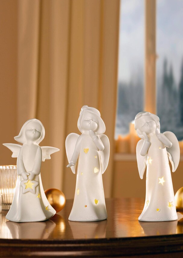 Figurines de Noël, figurines d'anges et boîtes à musique de Noël en  porcelaine