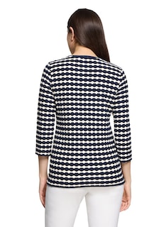 Gestreept shirt in 3D-look thumbnail 3