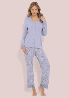 Pyjama avec détails en dentelle thumbnail 1