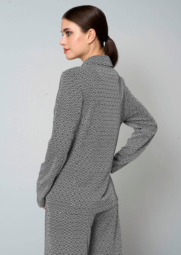 Blazer mit grafischem Print 2