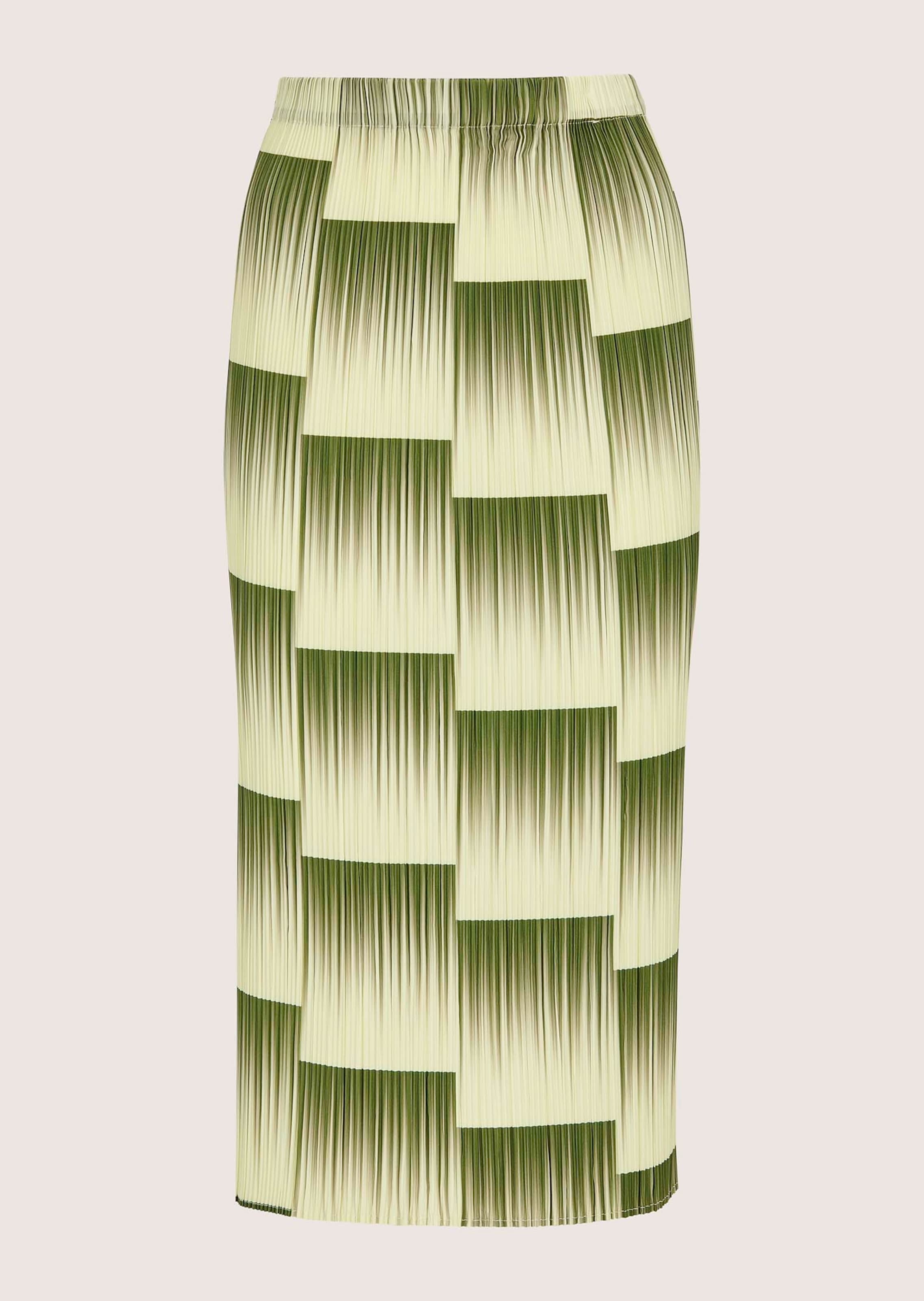 Schmaler Plisseerock mit ausgefallenem Design