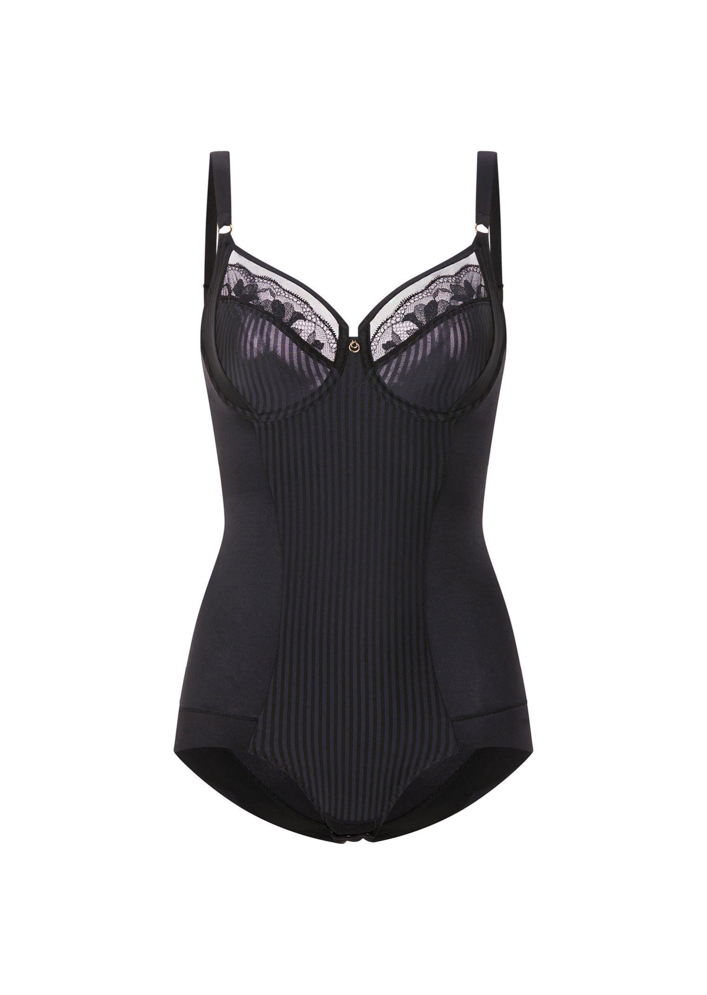 Edler Bügel-Body im Streifen-Look