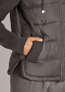 Steppjacke mit Strickärmeln thumbnail 5