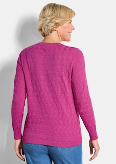 Strickpullover mit Zickzack-Zopfmuster thumbnail 3