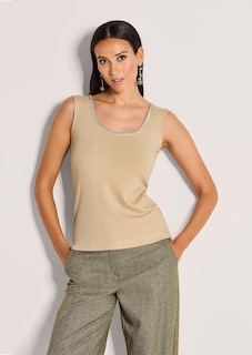 Träger-Top mit Glanz-Akzent thumbnail 1