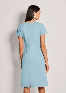 Robe fourreau avec encolure bateau et manches courtes thumbnail 4