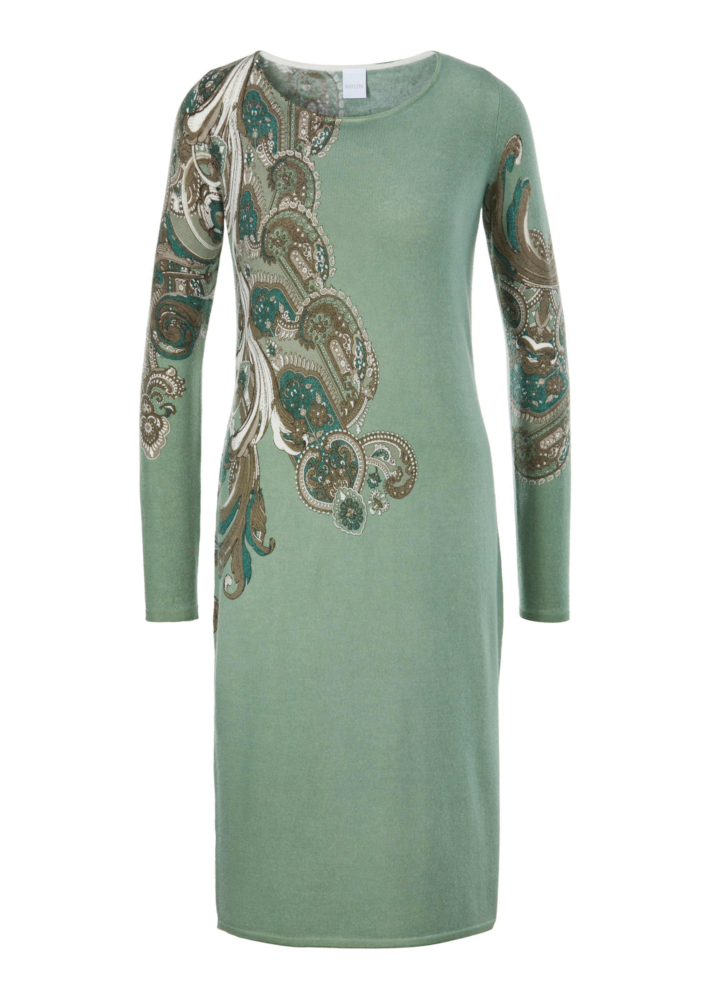 Strickkleid mit Paisley-Print
