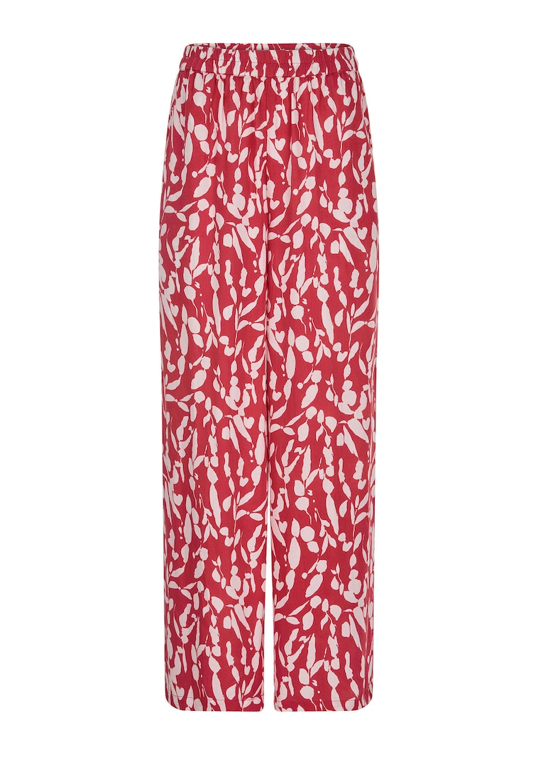 Wijde broek VERA van viscose-satijn