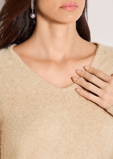Schurwoll-Pullover mit V-Ausschnit thumbnail 5