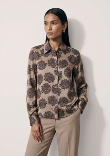 Hemdbluse mit floralem Print thumbnail 1