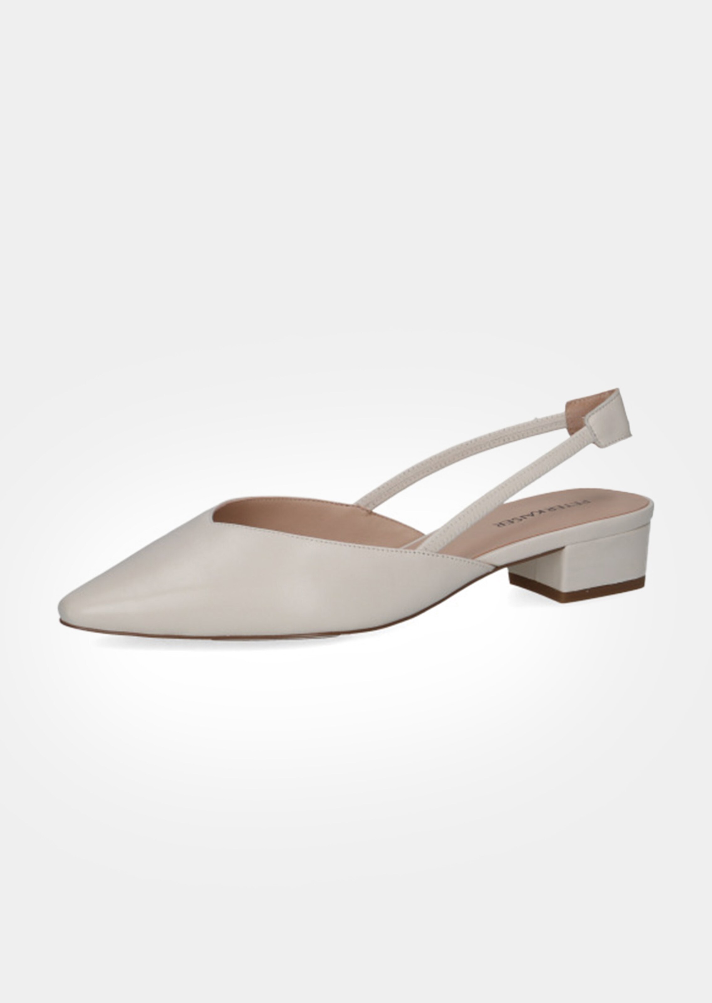 Slingpumps aus echtem Leder