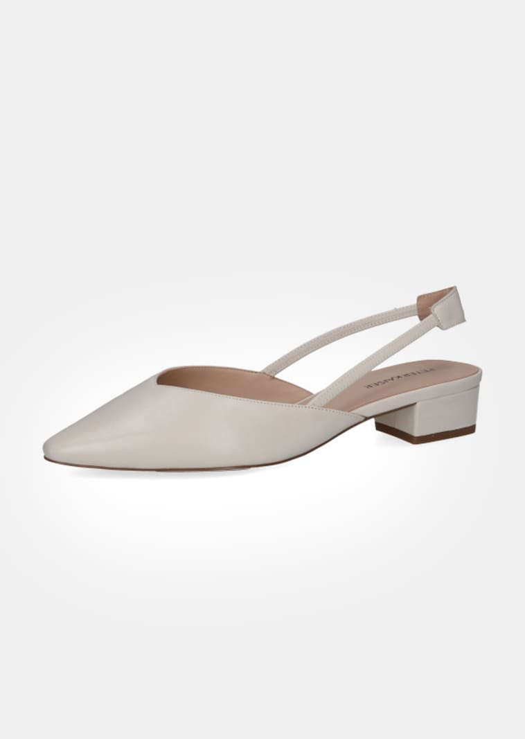 Slingpumps aus echtem Leder