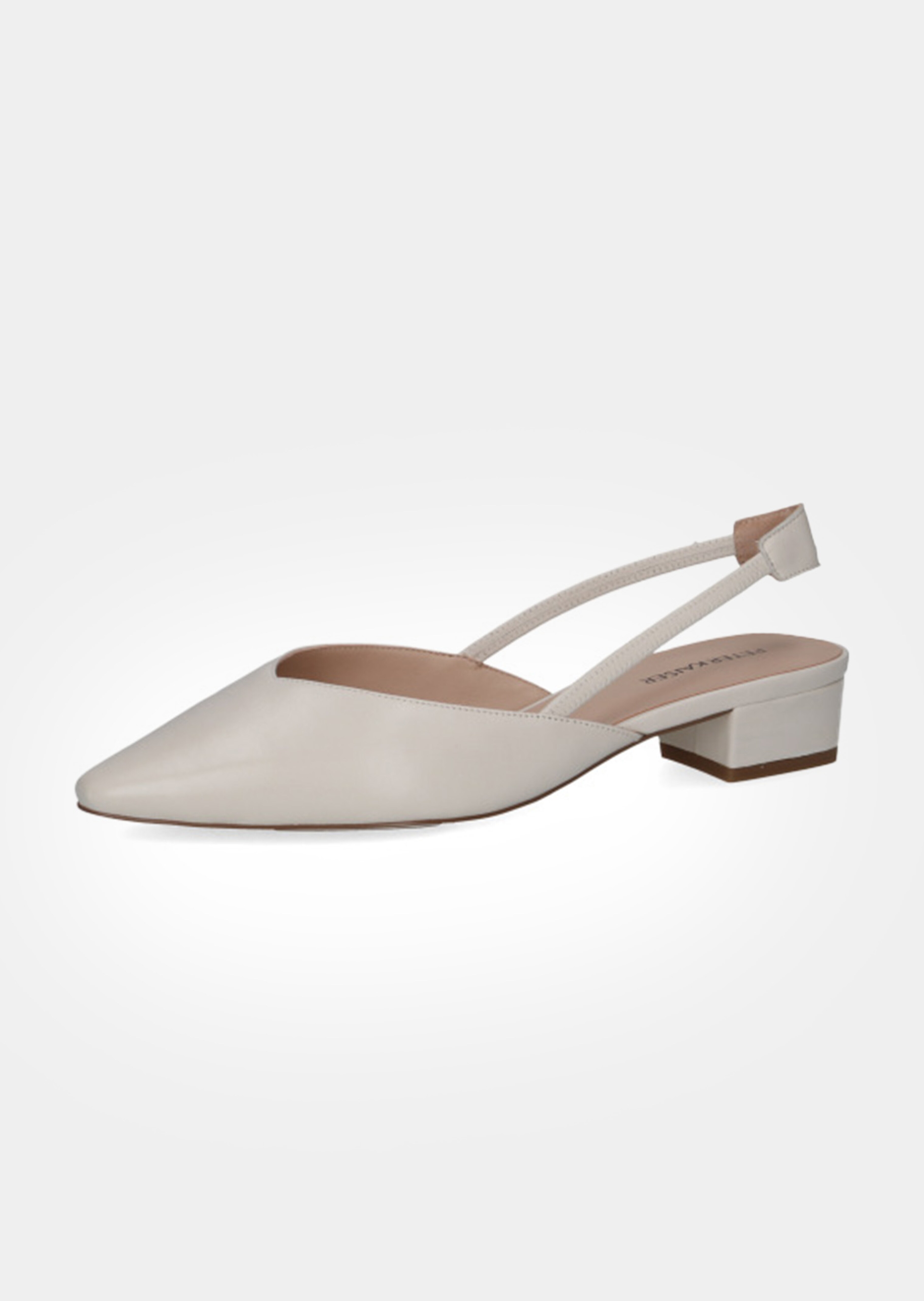 Slingpumps aus echtem Leder