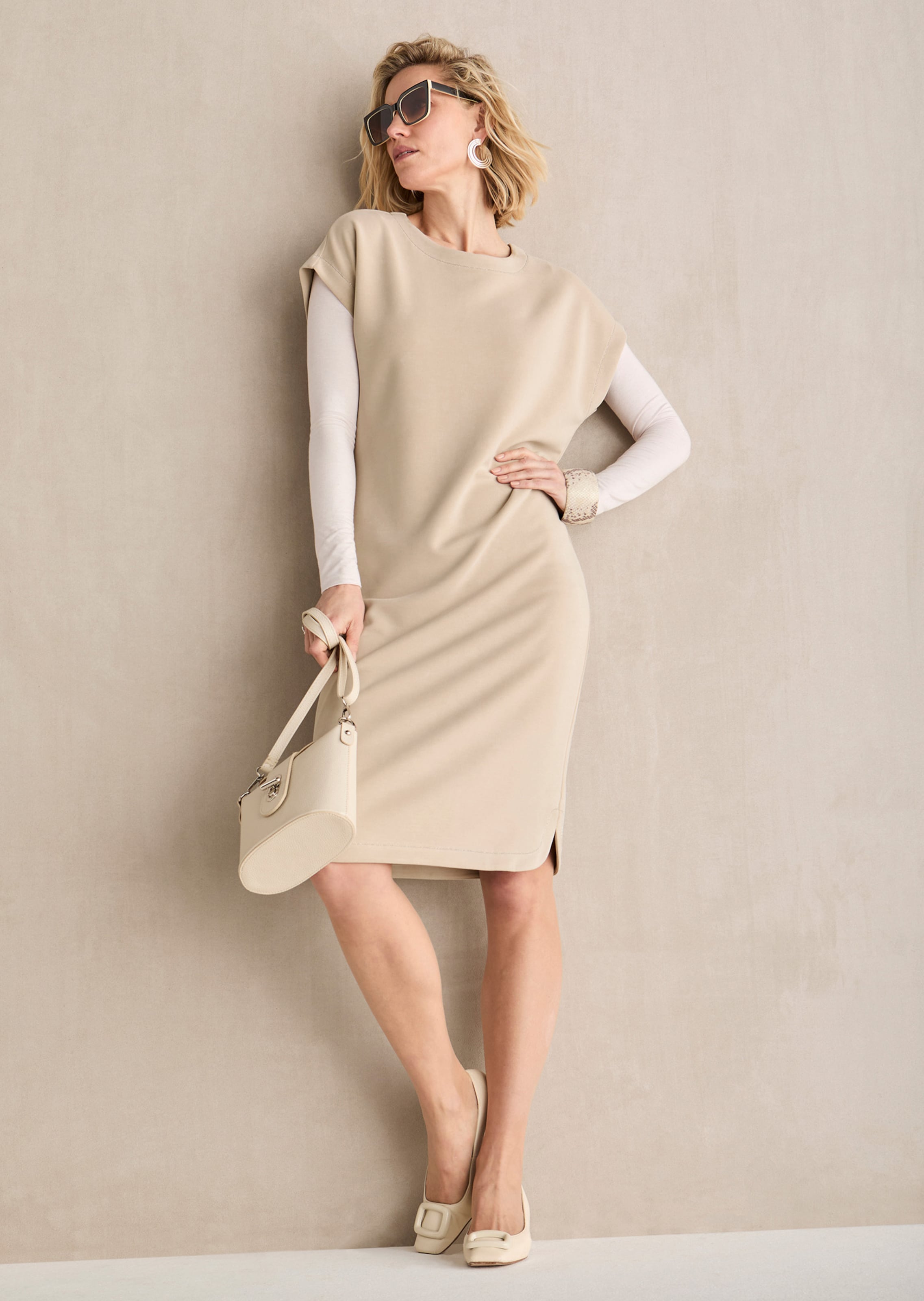 Ärmelloses Sweatkleid