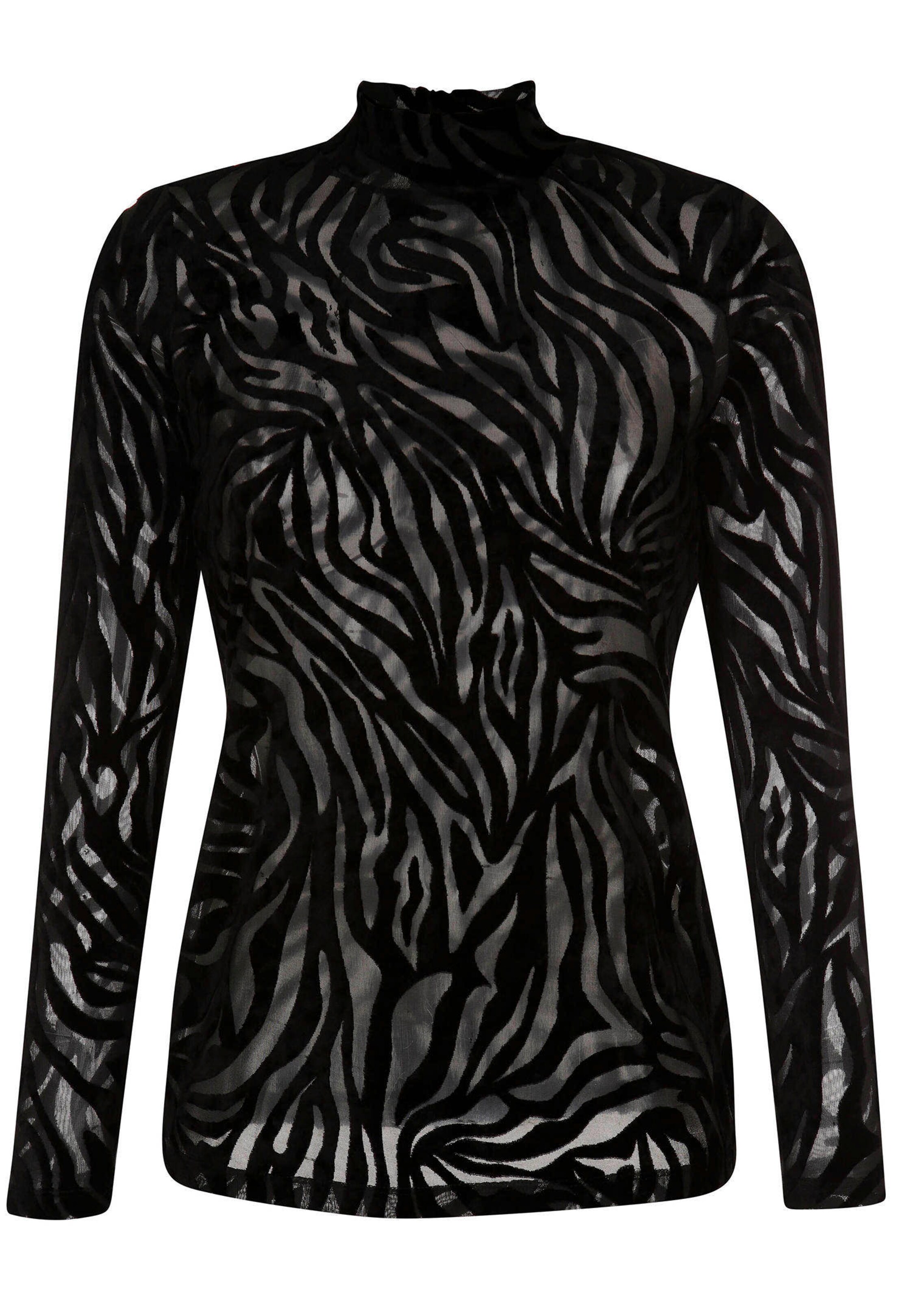 Samtshirt mit Animal-Ausbrenner 5