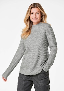 Pullover met luxueuze tricot structuur thumbnail 1