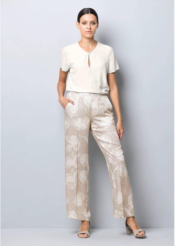 Hose mit floralem Print 6
