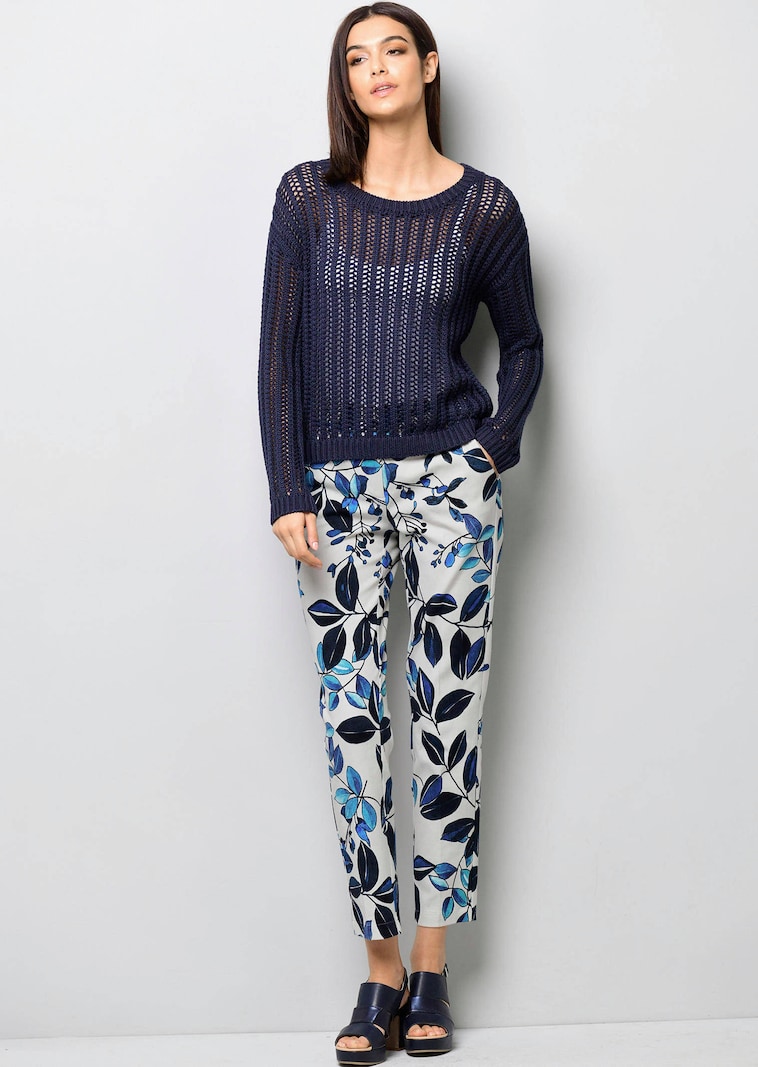 Bluse mit floralem Dessin