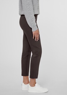 Skinny fit stretch trousers with piping thumbnail 4