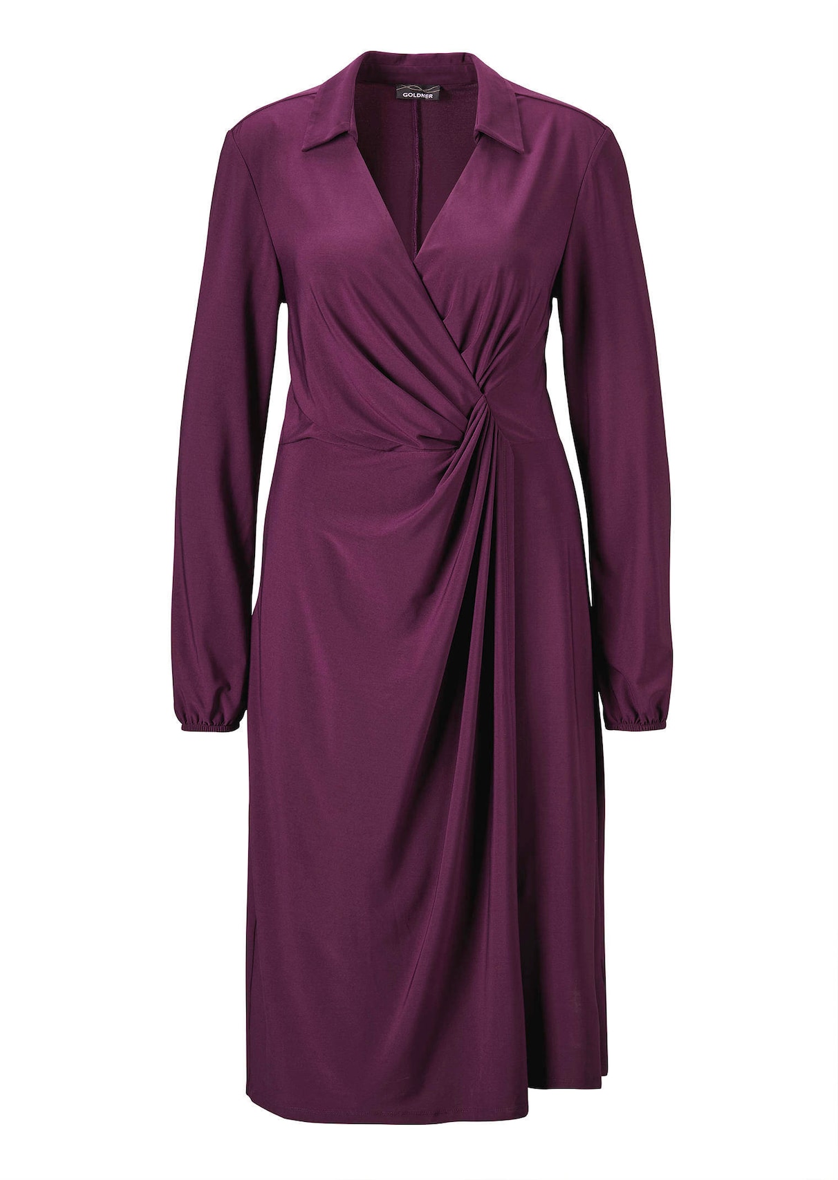 Wickelkleid mit Hemdkragen