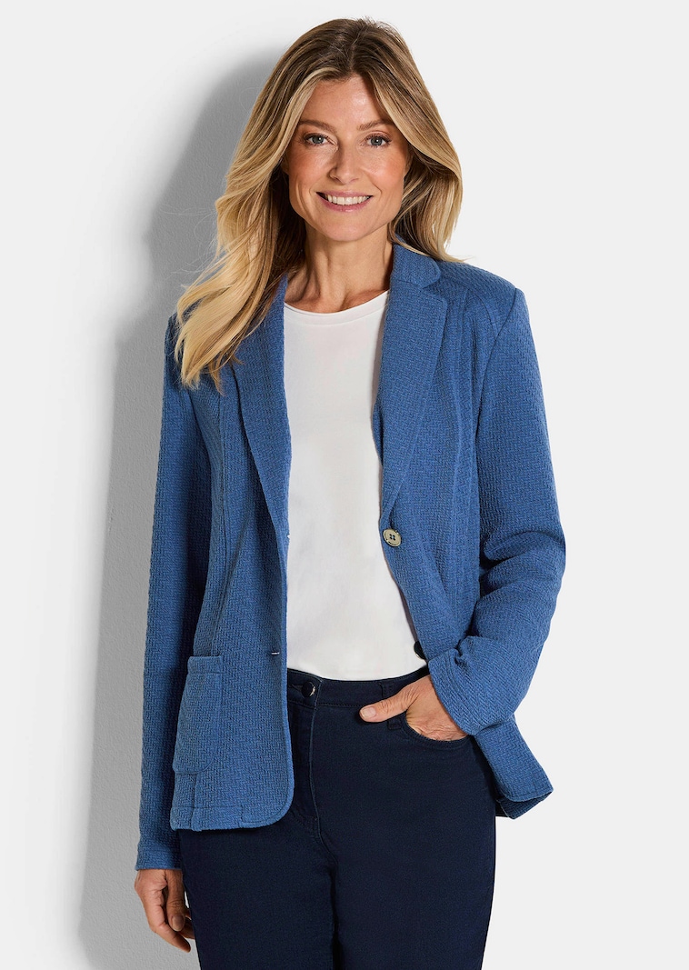Jerseyblazer mit Taschen