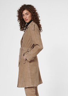 Suede trench coat thumbnail 4