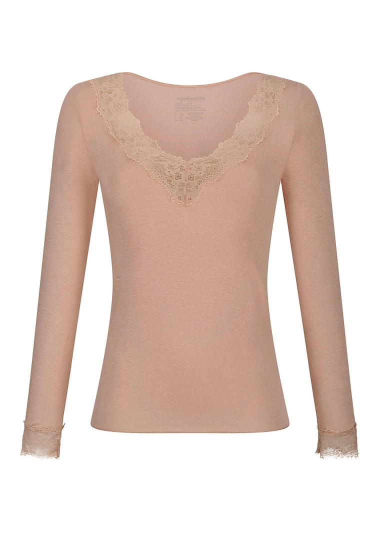 Shirt met lange mouwen en kant