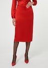 Elasticated satin skirt in midi length thumbnail 1