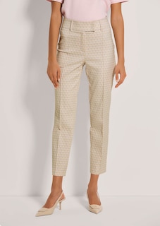 Slim jacquard trousers thumbnail 1