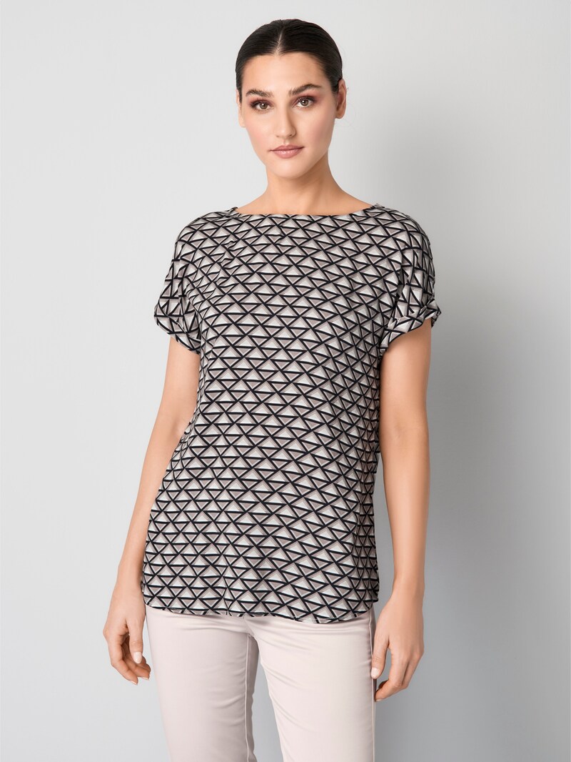 Bluse mit grafischem Druck
