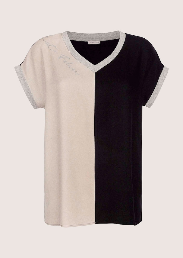 Shirt im Materialmix 5