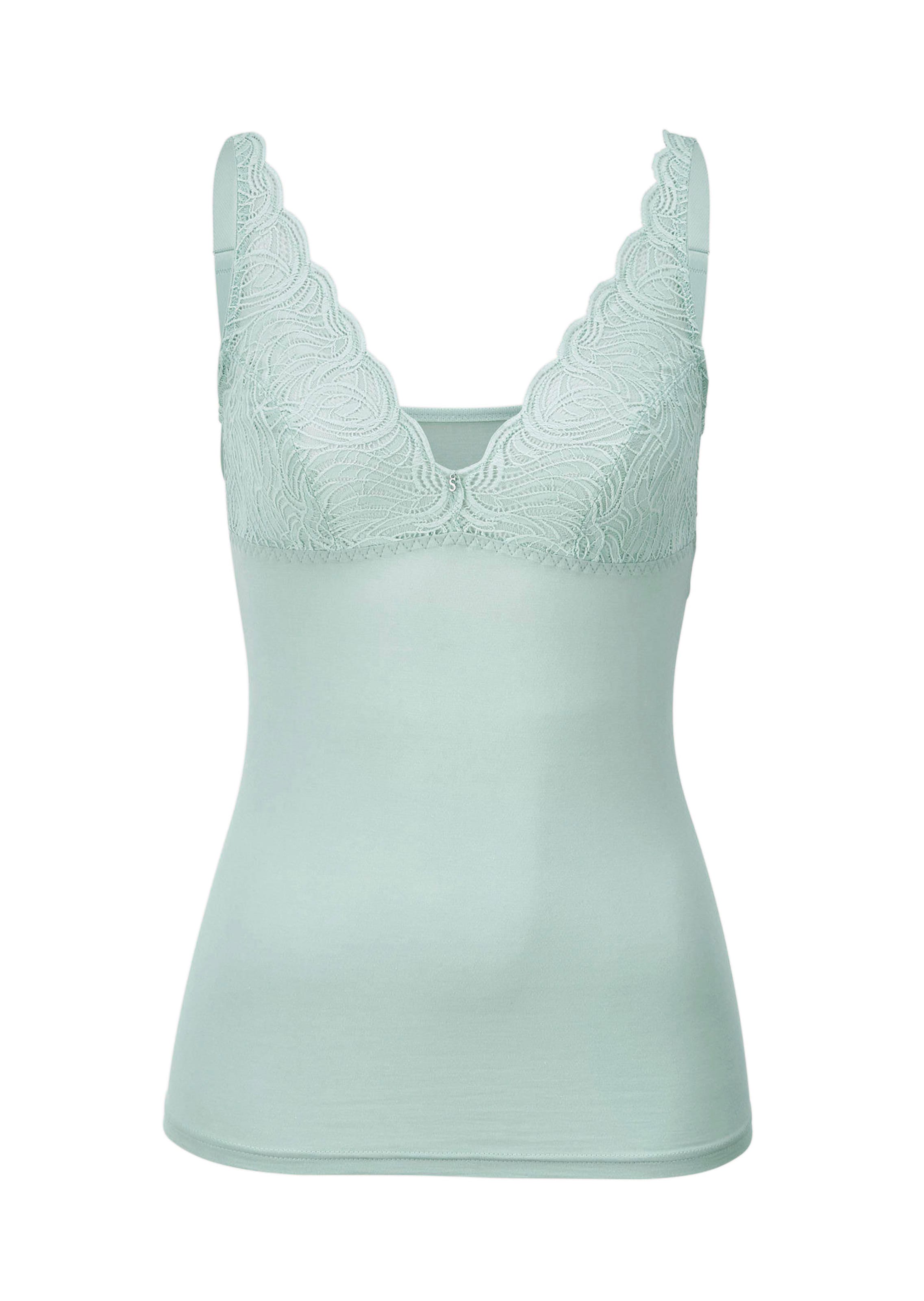 BH-Hemd mit Spitzen-Cups