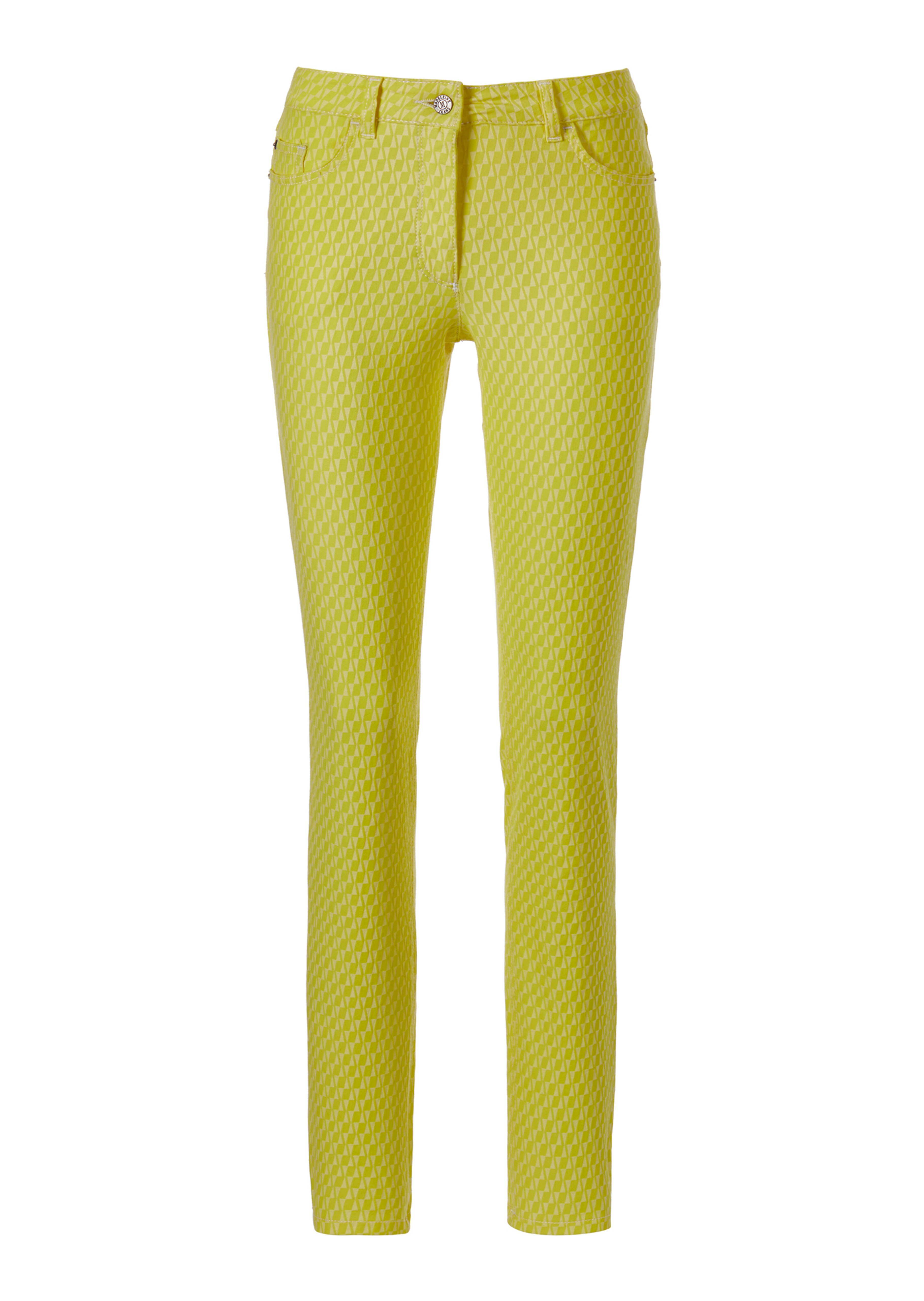 Schmale Jacquard-Jeans
