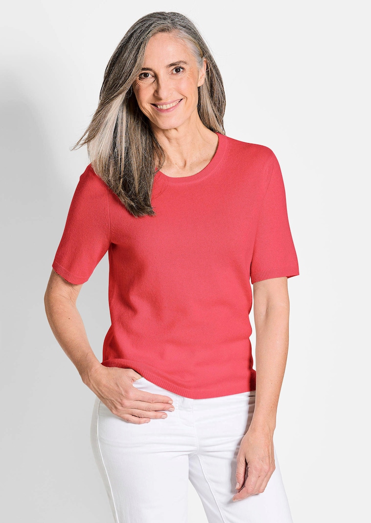 Pull à manches courtes en cachemire