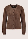 Flauschige Strickjacke mit Wabenstruktur thumbnail 6