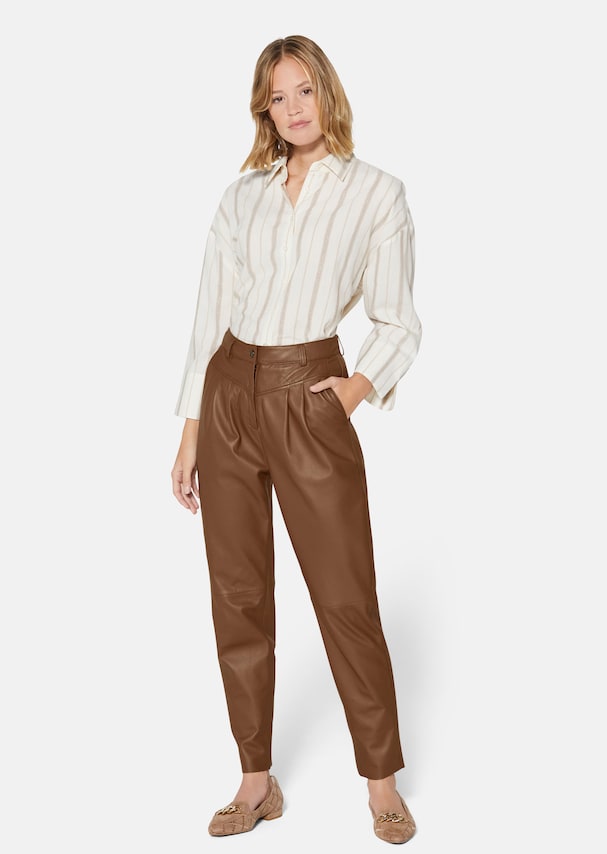 Nappa leather trousers 1