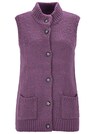 Lichtgewicht tricot vest met knoopsluiting thumbnail 2